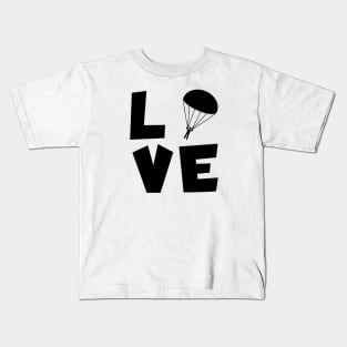 Skydiving love Kids T-Shirt